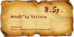 Mihály Szilvia névjegykártya